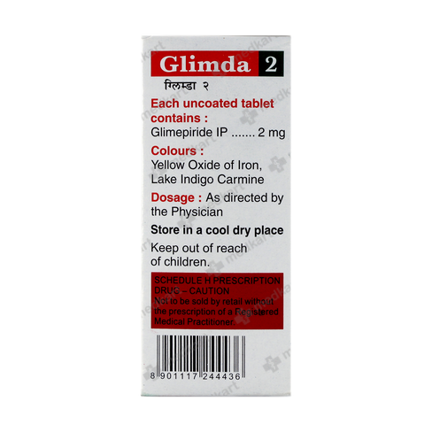 GLIMDA 2MG TABLET 10'S