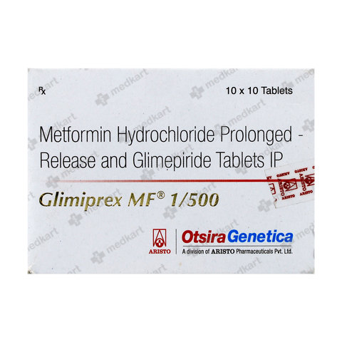 GLIMIPREX MF 1/500MG TABLET 10'S