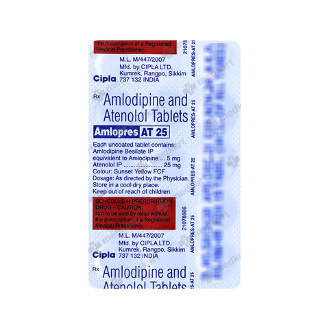 Buy AMLOPRES AT 25 Online at Medkart