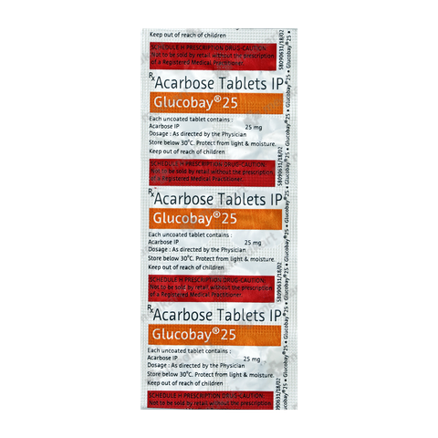 GLUCOBAY 25MG TABLET 10'S
