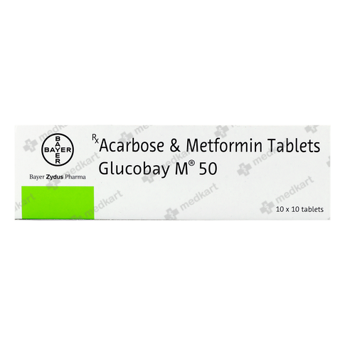 GLUCOBAY M 50MG TAB 1X10