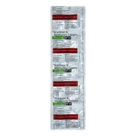 GLUCOBAY M 50MG TABLET 10'S
