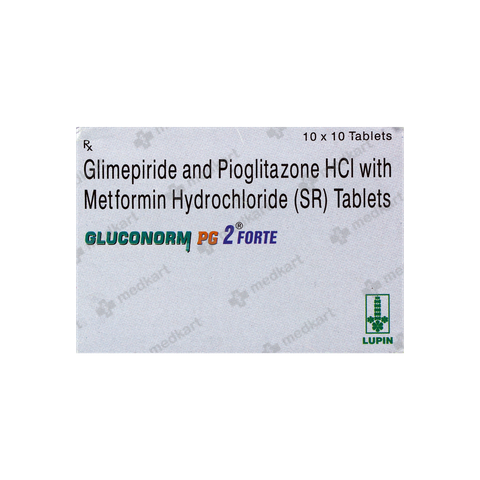 GLUCONORM PG 2MG FORTE TABLET 10'S