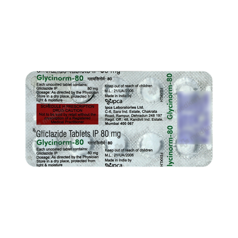 GLYCINORM 80MG TABLET 15'S