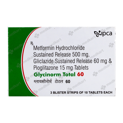 GLYCINORM TOTAL 60MG TABLET 10'S