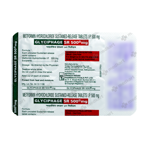 Metformin Tablets L.p.500 Mg