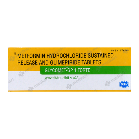 GLYCOMET GP 1 FORTE TABLET 10'S