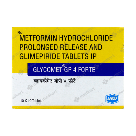 GLYCOMET GP 4MG FORTE TABLET 10'S
