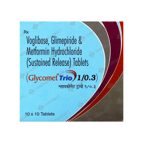 GLYCOMET TRIO 1/0.3MG TABLET 10'S