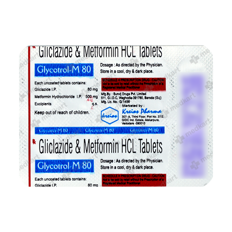 GLYCOTROL M 80MG TABLET 10'S
