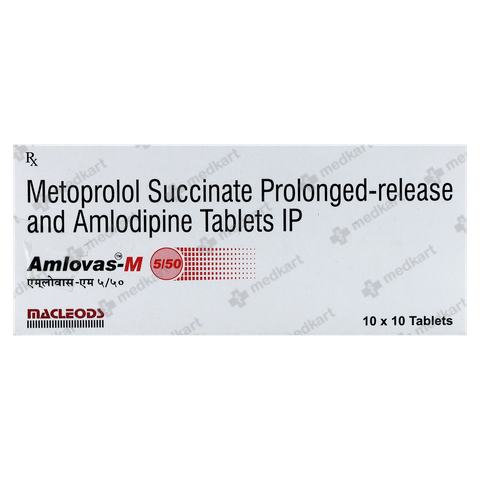 AMLOVAS M 5/50MG TABLET 10'S