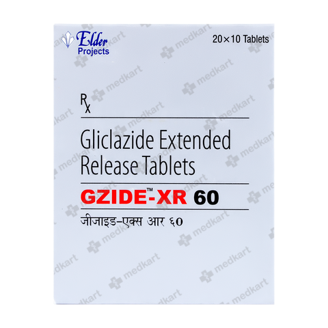 GZIDE XR 60MG TABLET 10'S