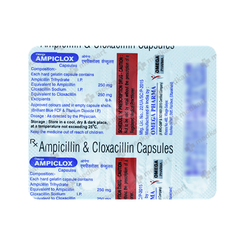 AMPICLOX 500MG TABLET 10'S