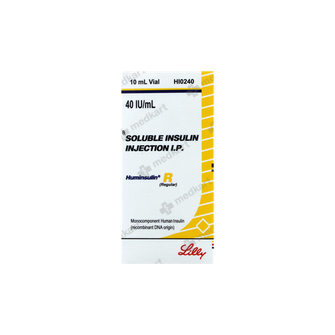 HUMINSULIN R 40IU VIAL 10 Ml