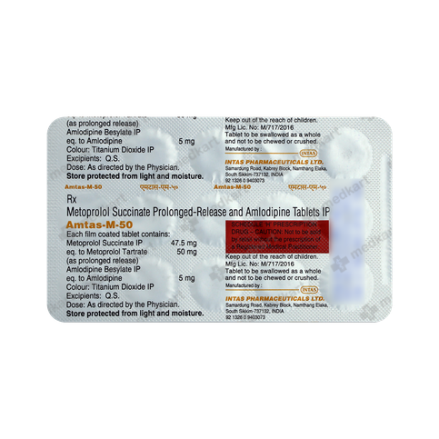 AMTAS M 50MG TABLET 15'S