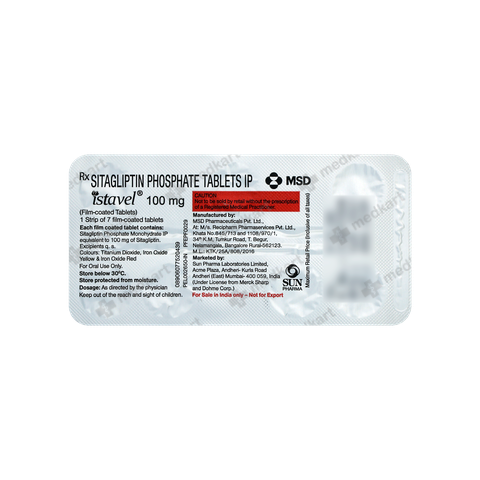 ISTAVEL 100MG TABLET 7'S