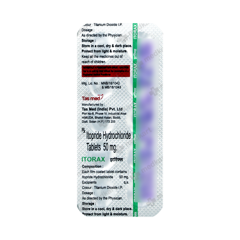 ITORAX 50MG TABLET 10'S