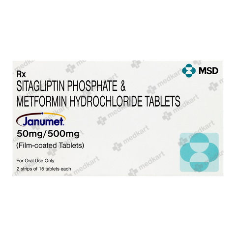 JANUMET 50/500MG TAB 1X15