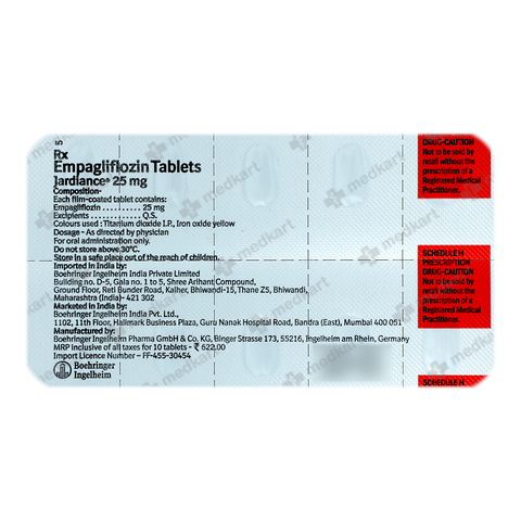 JARDIANCE 25MG TABLET 10'S