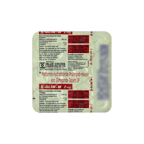 K GLIM M 2MG TABLET 15'S