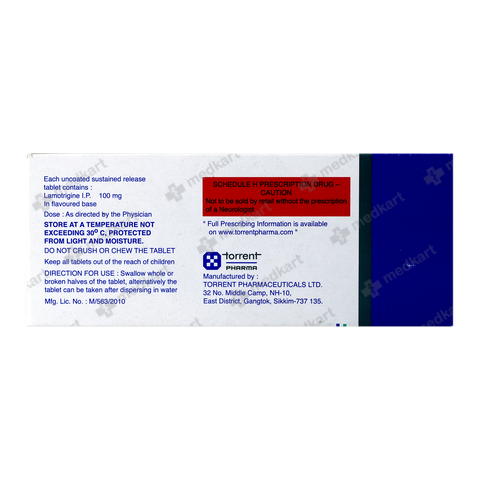 LAMITOR OD 100MG TABLET 10'S