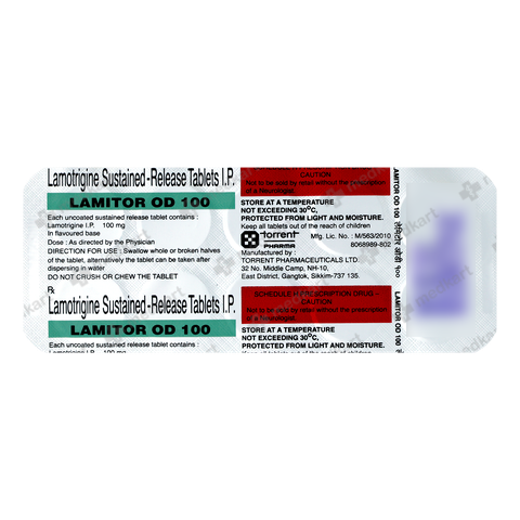 LAMITOR OD 100MG TABLET 10'S