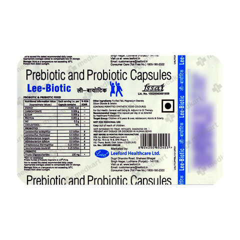 LEE BIOTIC CAPSULE 10'S