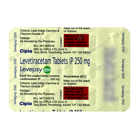 Buy LEVEPSY 250MG Online at Medkart