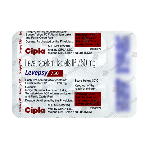 LEVEPSY 750MG TABLET 10'S