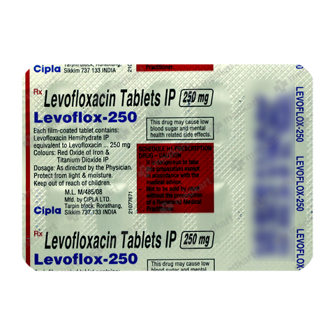 LEVOFLOX 250MG TABLET 10'S