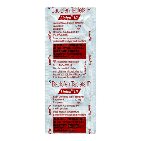 LIOFEN 10MG TABLET 10'S