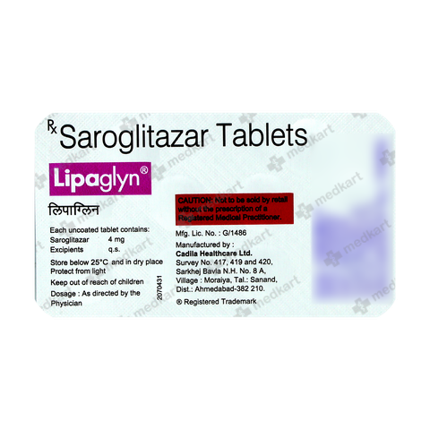 Lipaglyn 4mg Tablet – Cholesterol Control Benefits 
