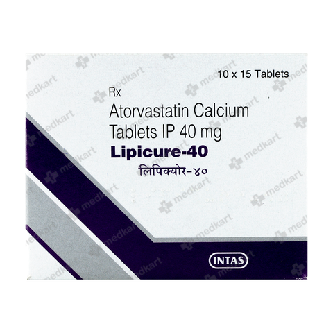 LIPICURE 40MG TABLET 15'S