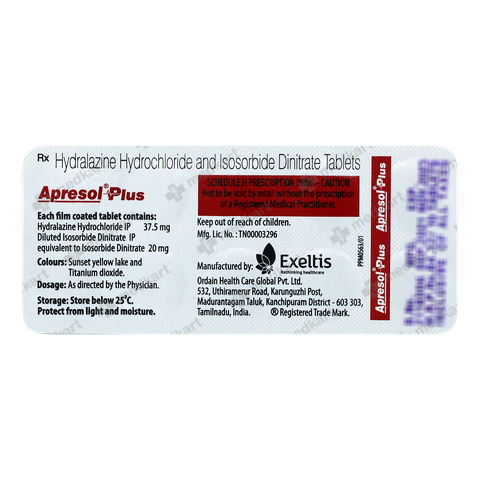 APRESOL PLUS TABLET 10'S