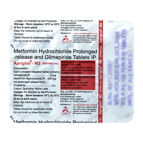 APRIGLIM M 2MG TABLET 10'S