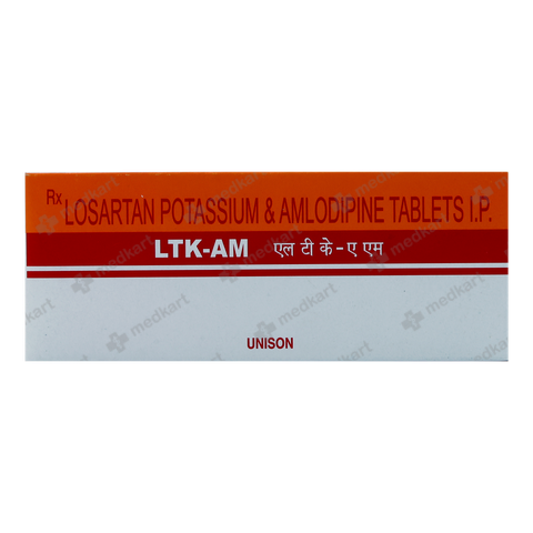 LTK AM TABLET 10'S - Generic medication for high blood pressure.