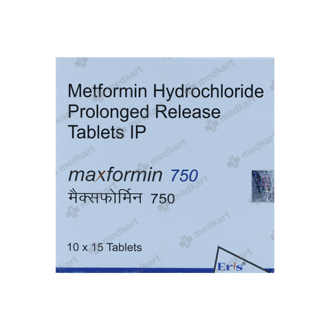 MAXFORMIN 750MG TABLET 15'S