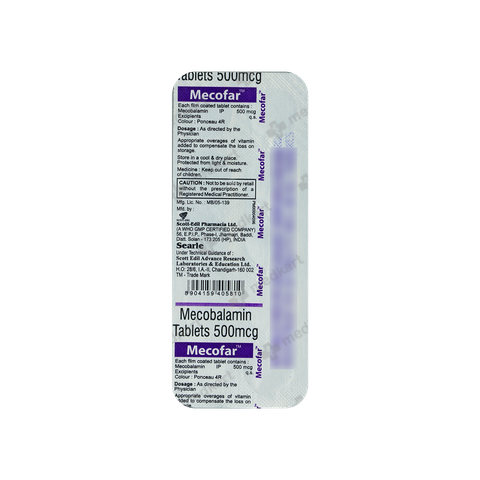 MECOFAR 500 TABLET 10'S