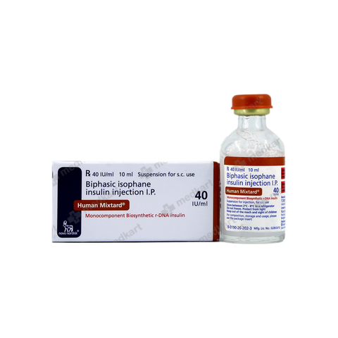 MIXTARD 30/70 40IU VIAL 10 ML