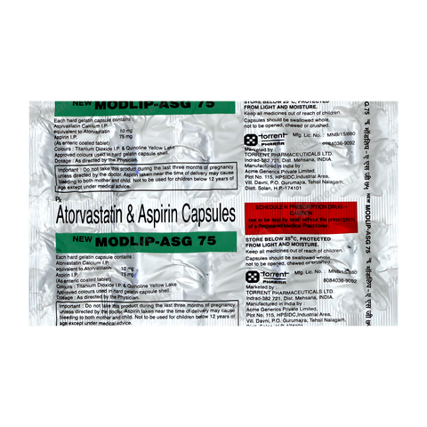 MODLIP ASG 75MG CAPSULE 10'S