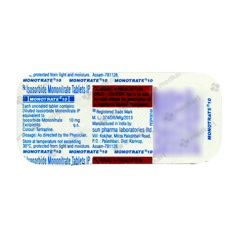 MONOTRATE 10MG TABLET 10'S