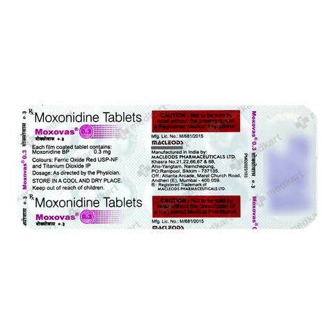 MOXOVAS 0.3MG TABLET 10'S