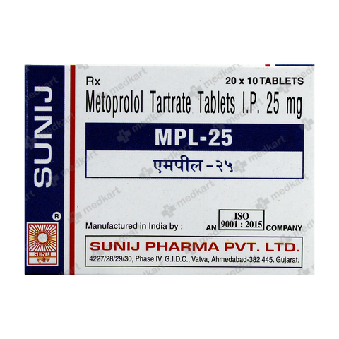 MPL 25mg – Blood Pressure & Heart Medication