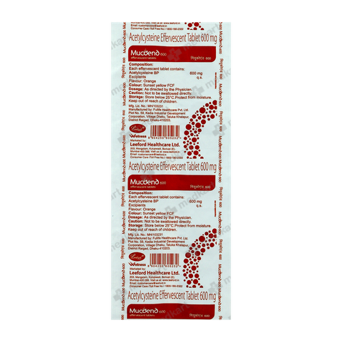 MUCOEND 600MG TABLET 10'S