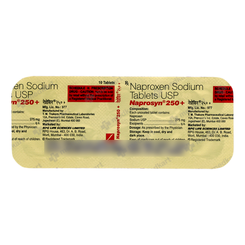 NAPROSYN 250MG PLUS TABLET 10'S