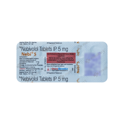 NEBI 5MG TABLET 10'S