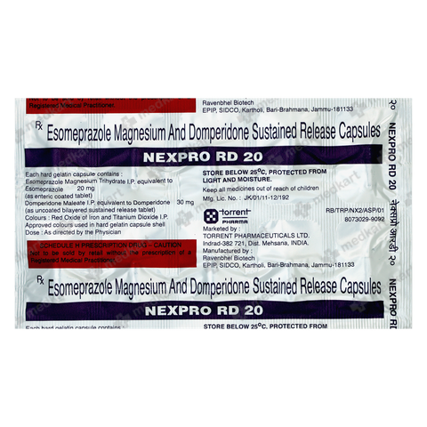 NEXPRO RD 20MG CAPSULE 10'S