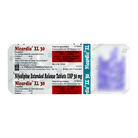 NICARDIA XL 30MG TABLET 10'S