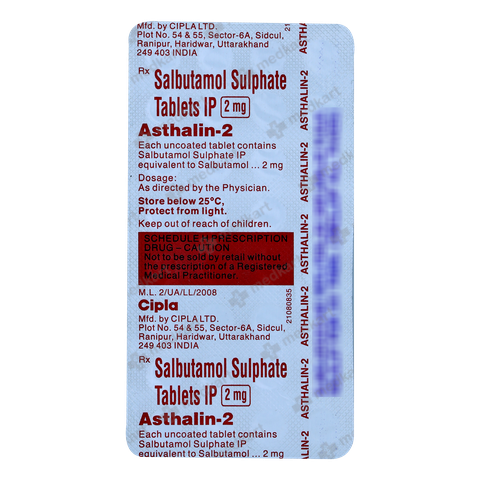 ASTHALIN 2MG TABLET 45'S