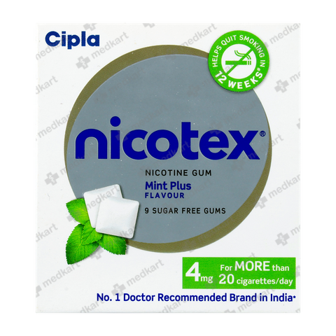 NICOTEX 4MG TAB MINT TABLET 9'S